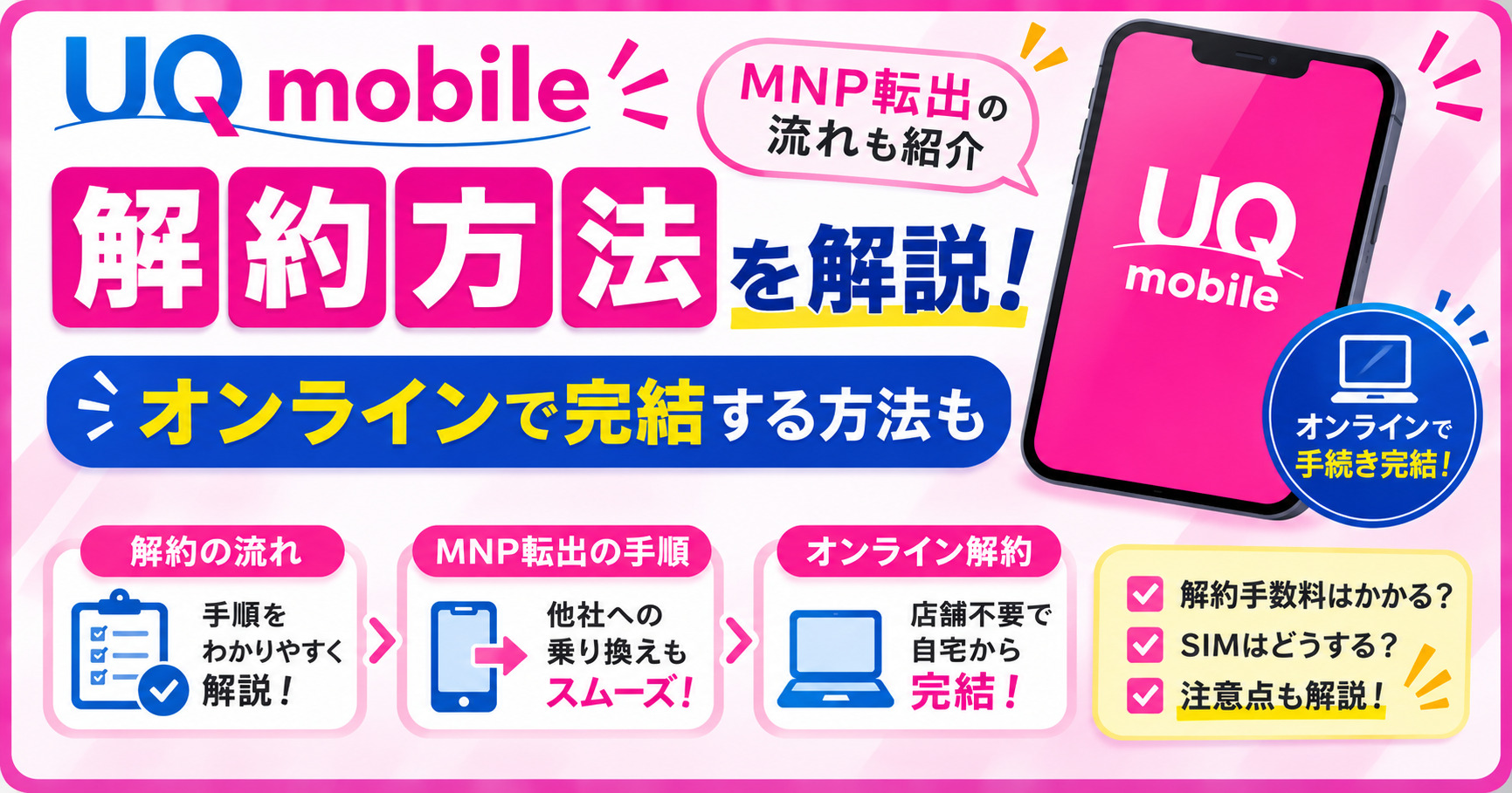 UQモバイル　解約