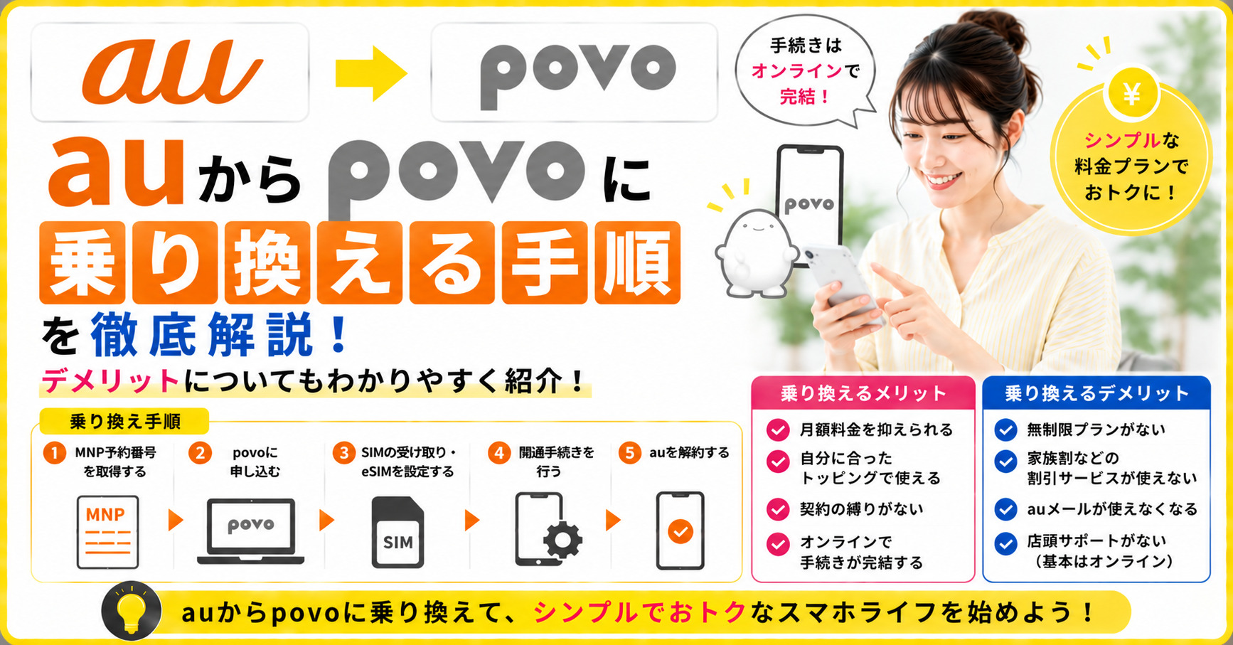 au　povo　乗り換え