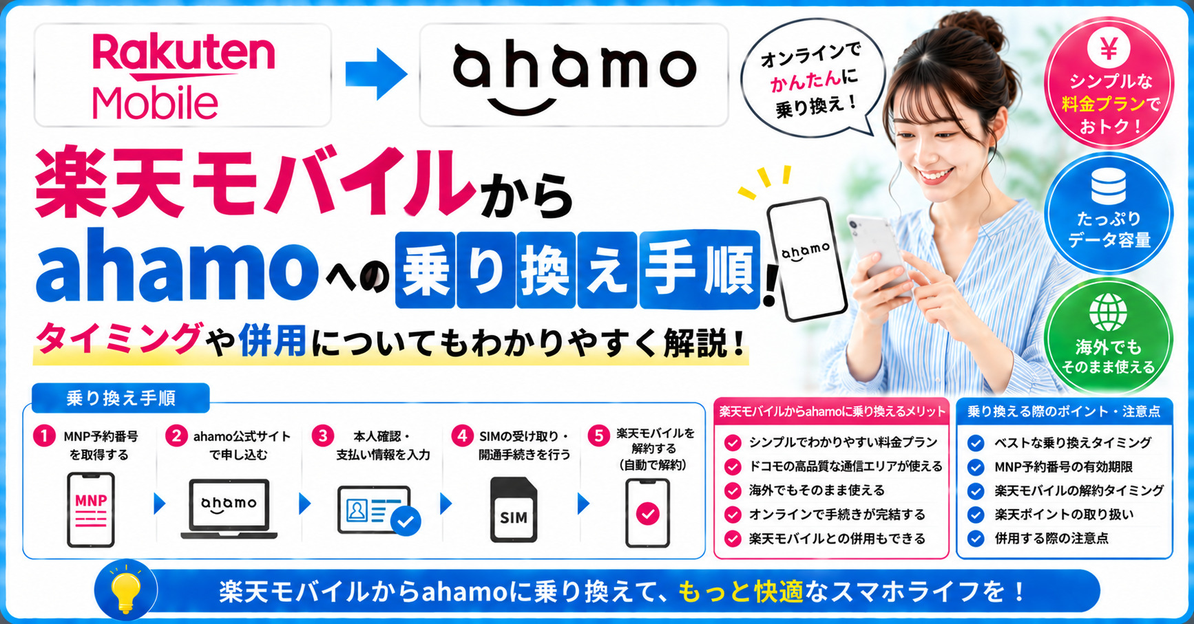 ドコモ　ahamo　乗り換え